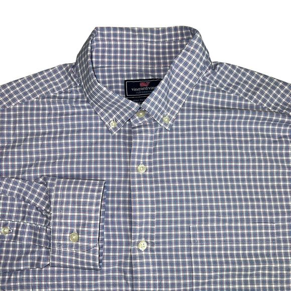 Vineyard Vines Mens Multicolored Long Sleeve Classic Fit Murray Shirt Large‎ - Picture 1 of 5